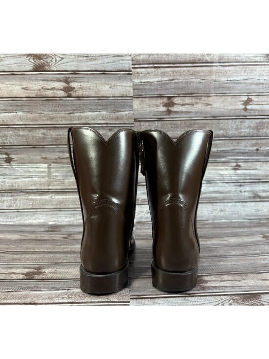 Lucchese 1833 Calfskin Scout Dress Boot size 8.5 color brown made in USA main image 9